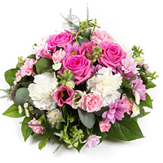 Pink &amp; Cream Posy Bowl